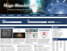 Tablet Screenshot of magie-blanche.info